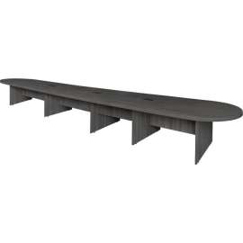 Regency Legacy 240" Modular Racetrack Conference Table with 3 Power Data Grommets, Ash Grey