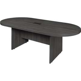 Regency Legacy 95" Racetrack Conference Table with Power Data Grommet, Ash Grey