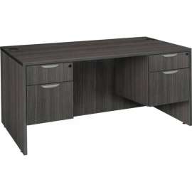 Regency Legacy 71" Double Pedestal Desk, Ash Grey