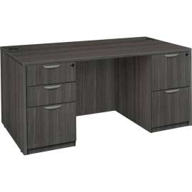 Regency Legacy 71" Full Double Pedestal Desk, Ash Grey