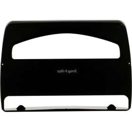 Safe-T-Gard 1/2-Fold Toilet Seat Cover Dispenser By GP Pro, Black, 1 Dispenser