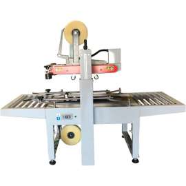Sealer Sales CS Semi-Automatic Adjustable Case Sealer, Top & Bottom Belt Drive, 2" Tape Head