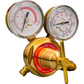 Industrial Pro 100449 Victor Style CGA-510 Acetylene Regulator, 350 Series