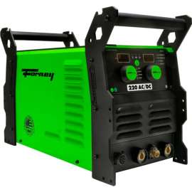 Forney 220 AC/DC TIG Welder Package, 120/230V, 5-220A, 60Hz, Green