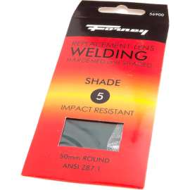 Forney Hide Welding Lens, 50mm Round, Shade #5