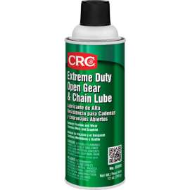 CRC Extreme Duty Open Gear and Chain Lube 12 Wt Oz, Aerosol, Petroleum Oil, Black