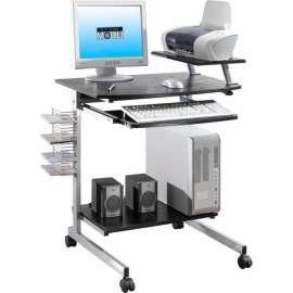 Techni Mobili Compact Computer Desk, 27-1/2"W x 19"D x 36"H, Espresso