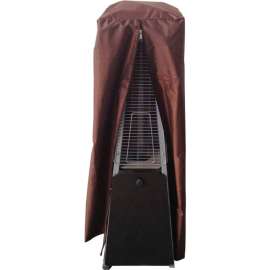 Hiland Patio Heater Cover HVD-GTTCV-S Waterproof Heavy Duty Glass Tube  20" Dia. 38"H Silver