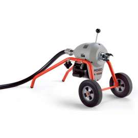 RIDGID K-1500 A Frame W/Tool Set & Mitt, 115V, 710RPM, 3/4HP, 1-1/4", 105'L x 1-1/4"W Cable