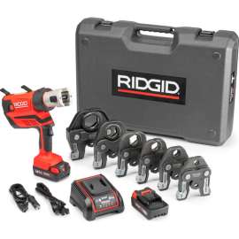Ridgid 67053 RP 350 Battery Press Tool Kit w/Propress Jaws, 1/2"-2"