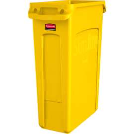 Rubbermaid Slim Jim Recycling Can, 23 Gallon, Yellow