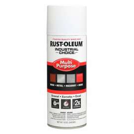 Rust-Oleum Industrial 1600 System General Purpose Enamel Aerosol, White Primer, 12 oz. - 1681830V