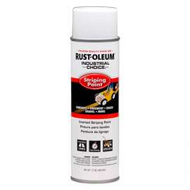 Rust-Oleum S1600 System Inverted Striping Paint Aerosol, White - 1691838V