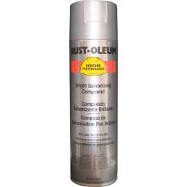 Rust-Oleum High Performance V2100 System Galvanizing Compound Aerosol, Bright 20 oz. Can - V2117838