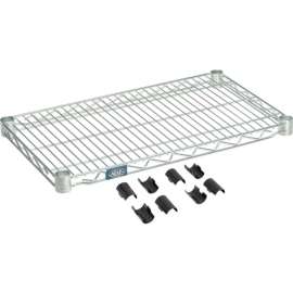 Nexel S1424Z Poly-Z-Brite Wire Shelf 24"W x 14"D
