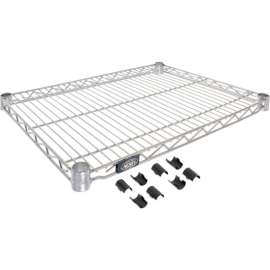 Nexel S1824C Chrome Wire Shelf 24"W x 18"D