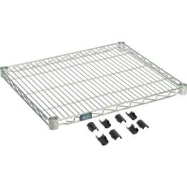 Nexel S2124Z Poly-Z-Brite Wire Shelf 24"W x 21"D