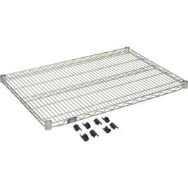 Nexel S2436Z Poly-Z-Brite Wire Shelf 36"W x 24"D