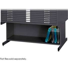 Optional High Base for 10 Drawer Steel Flat Files - Black