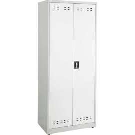 Safco Steel Storage Cabinet, 30"Wx18"Dx72"H, Gray, Assembled