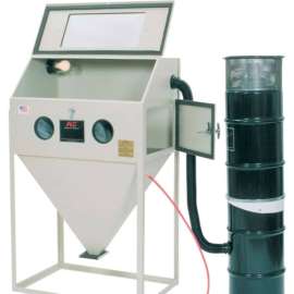 ALC 40402 Top Open Blast Cabinet W/ Dust Collector, Steel