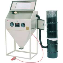 ALC 40403 Top & Side Open Blast Cabinet W/ Dust Collector, Steel