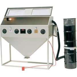 ALC 40413 Top & Side Open Blast Cabinet W/ Dust Collector, Steel