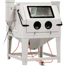 Allsource 41200 Front Open Dual Station Abrasive Blast Cabinet, Steel