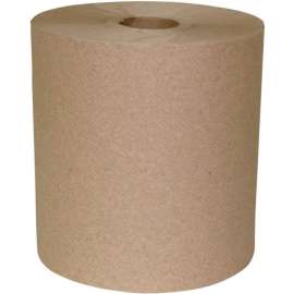 1-Ply Hard Wound Roll Towel Natural- 800', 6 Rolls/Case