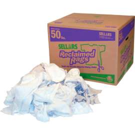 Reclaimed Rags - White Fleece, 50 Lbs.