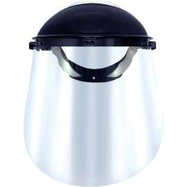 Jackson Safety Ratchet Faceshield, Acetate Window Unbound Clear, Uncoated