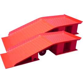American Forge & Foundry Wide Truck Ramps, 20 Ton, 47"L x 18-1/4"W x 9-1/4"H, 51" Overall Length