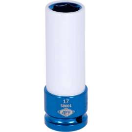 American Forge & Foundry 17MM Mag Wheel Power Socket, 1/2" Drive, 6 Pt Deep