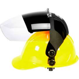 Sellstrom S32162 DP4 Series Hard Hat Faceshield, Shade 6 IR, Poly, Anti-Fog, Flip-Up Window