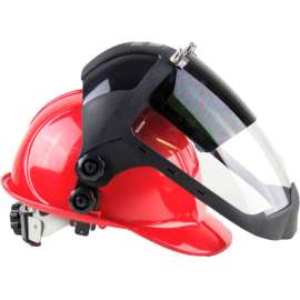 Sellstrom S32252 DP4 Series Hard Hat Faceshield W/ Chin Guard, Shade 5 IR, AF Flip-Up Window