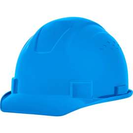 Jackson Safety Advantage Front Brim Hard Hat, Non-Vented, 4-Pt. Ratchet Suspension, Blue