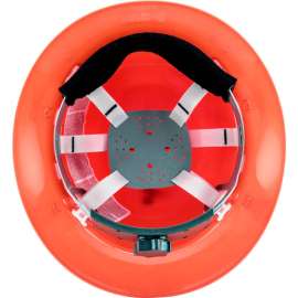 Jackson Safety Blockhead Full Brim Hard Hat, Non-Vented, 6-Pt. Ratchet Suspension, Orange