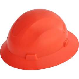 Jackson Safety Advantage Full Brim Hard Hat, Non-Vented, 4-Pt. Ratchet Suspension, Orange