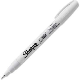 Sharpie Paint Marker, Oil-Based, Extra Fine, White Ink