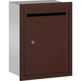 Letter Box 2245ZP - 15"W x 6-3/4"D x 19"H Standard, Recessed Mounted, Bronze Private Access