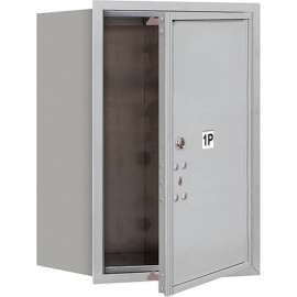 4C Horizontal Mailbox, 23-1/2"H, Single, Parcel Box, 1 PL6, Front Load, Aluminum, USPS