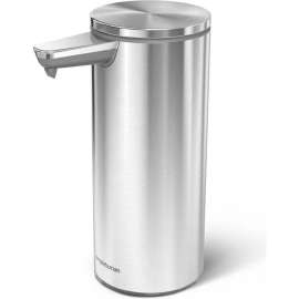 simplehuman Rechargeable Sensor Pump Liquid Soap/Sanitizer Dispenser - Brushed w/Sample Soap