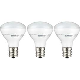 Sunlite LED R14 Bulb, 120V, 4W, 280 Lumens, Intermediate Screw Base, Warm White, Pack of 3