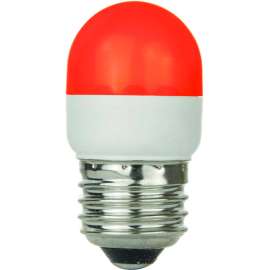 Sunlite 80253-SU T10/LED/1W/R 1W T10 Tubular Indicator, Medium Base Bulb, Red
