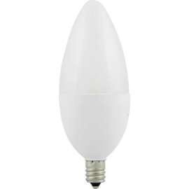 Sunlite LED B11 Bulb, Frosted Torpedo Tip, 120V, 7W, Candelabra Screw Base, 4000K, Cool White