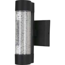 Sunlite LED Cylindrical Up & Down Wall Sconce, 10W, 600 Lumens, 80 CRI, 12" Size, Black