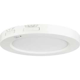 Sunlite LED Round Mini Panel Motion Sensor Fixture, 13W, 1000 Lumens, 90 CRI, 8" Size, White