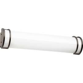 Sunlite LED Half Cylindrical Vanity Light Fixture, 25W, 2200 Lumens, 80 CRI, 24" Size, White