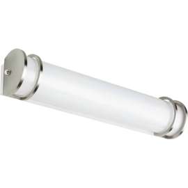 Sunlite LED 48" Half-Cylinder Vanity Light Fixture, 40W, 3500 Lumens, Dimmable, Brushed Nickel