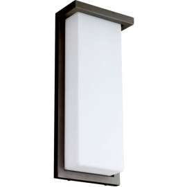 Sunlite LED Modern Wall Sconce Fixture, 20W, 1100 Lumens, 80 CRI, 14" Size, Black